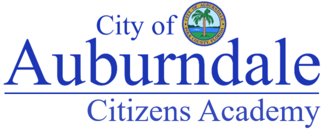 City of Auburndale Citizens Academy. Clicking this redirects you to the City of Auburndale Citizens Academy webpage.
